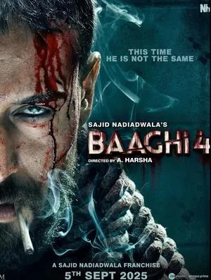 Baaghi 4 2025 Hindi HDTC 720p - 480p - 1080p Movie Poster