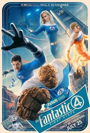 The Fantastic Four: First Steps 2025 Hindi Dual Audio HDRip 720p - 480p - 1080p Movie Poster